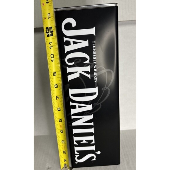 Jack Daniels EMPTY Tin/ Metal Box Tennessee Old No 7 Barware Decor Black/ White - Picture 10 of 11
